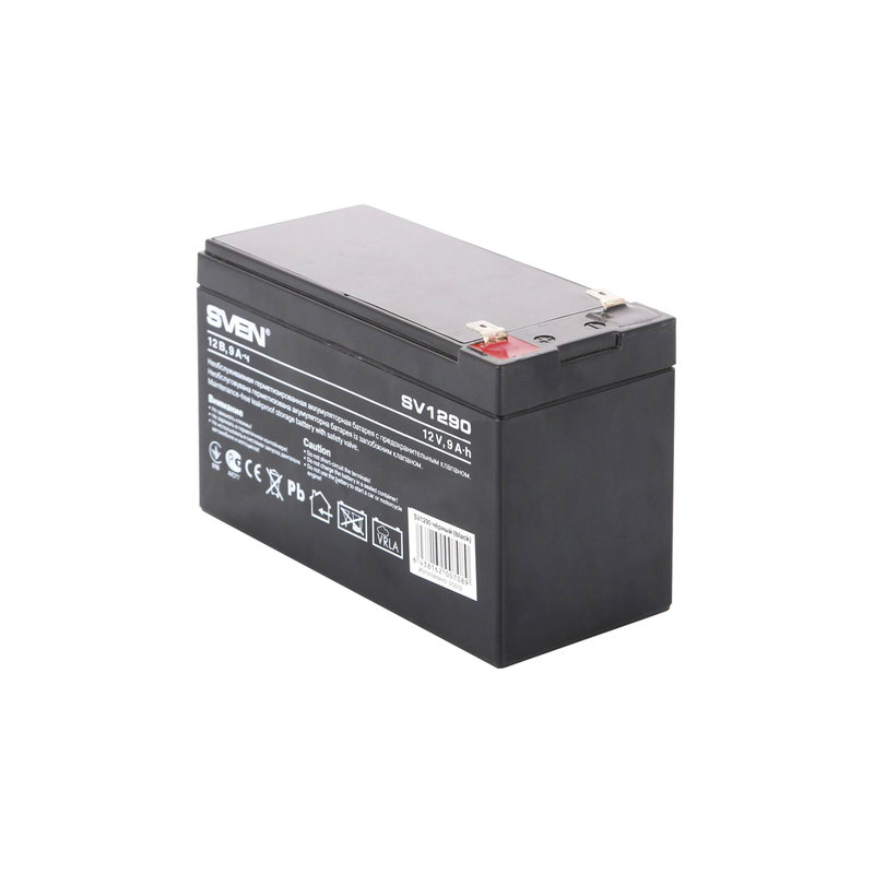 Аккумуляторная батарея для ИБП любых торговых марок, 12 В, 9 Ач, 151х65х98 мм, Sven SV-0222009