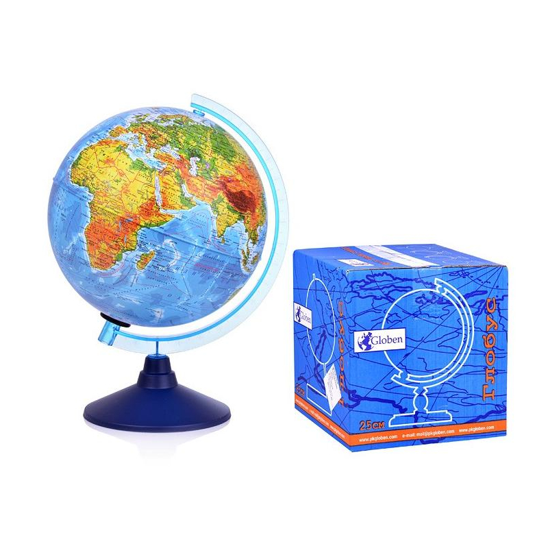 Глобус физический Globen "Классик Евро", диаметр 250 мм, Ке012500186