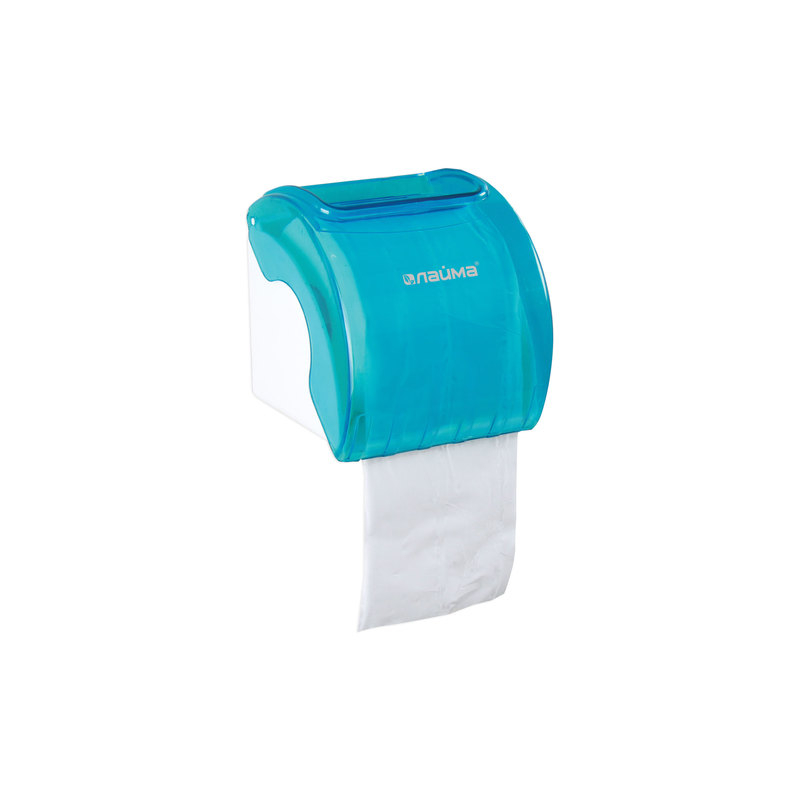 Диспенсер для туалетной бумаги в стандартных рулонах, тонированный голубой, ЛАЙМА 605043