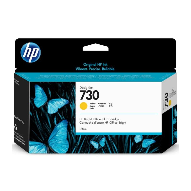 Картридж HP 730 Yellow (P2V64A)