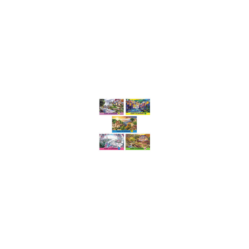 Альбом для рисования А4, 48 листов, спираль, обложка картон, Hatber 205х300 мм, Сказочные уголки мира (5),48А4Всп
