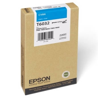 Картридж струйный Epson Картридж C13T603200 (T6032) Cyan