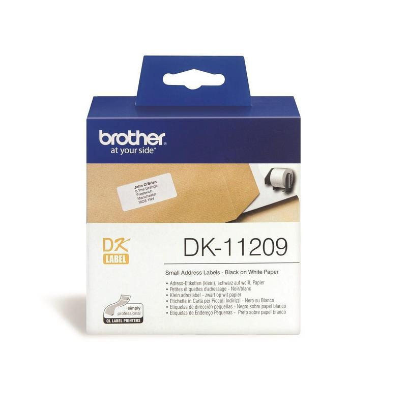 Картридж Brother DK-11209 Black/White (DK11209)