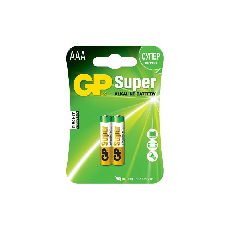 Батарейка GP LR03 (AAA) Super Alkaline 1.5В (1шт)
