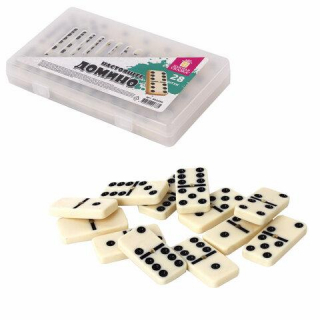 Игра настольная ДОМИНО, пластиковый кейс, 17х10 см, ЗОЛОТАЯ СКАЗКА 662296