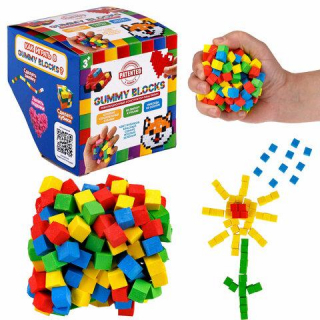 Конструктор-пластилин GUMMY BLOCKS, разноцветные детали, 4 цвета, 1TOY Т23937