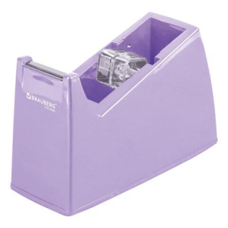 Диспенсер для клейкой ленты ЛАВАНДОВЫЙ (Лента в Подарок!), утяжеленный большой, BRAUBERG 701460