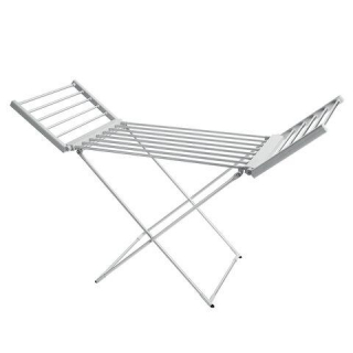 Сушилка для белья напольная, электрическая, раскладная, алюминиевая, три зоны сушки, нагрев 60С, ЛАЙМА HOME, 700978