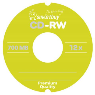 Диски CD-RW SMARTBUY 700 Мб, 4-12x, Cake Box (упаковка на шпиле), КОМПЛЕКТ 10 шт., SBCD-RW10