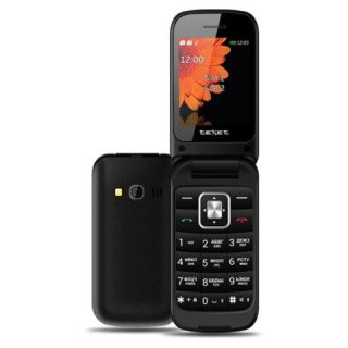 Телефон мобильный TeXet TM-422, 2 SIM, 2,4, расклад., microSD, FM, MP3, BT, камера, фонарик, черный, 127115