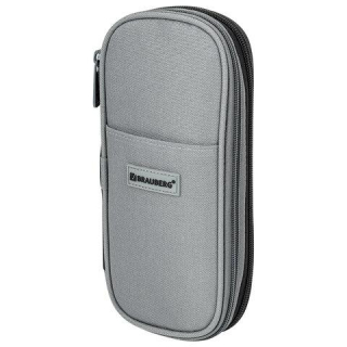 Пенал-трансформер BRAUBERG полиэстер, 22х10х3 см, Charcoal gray, 271561