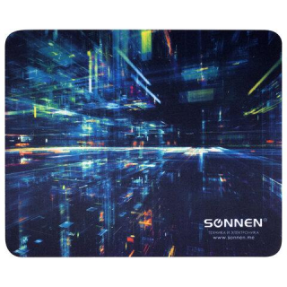Коврик для мыши SONNEN SINGULARITY, резина ткань, 220х180х3 мм, 513293