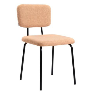 Стулья BRABIX Ideal CF-080, КОМПЛЕКТ 4 шт., черный каркас, букле бежевый, 533255