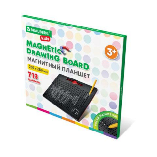 Магнитный планшет доска MAGPAD MAX для рисования 25х28 см, 713 шариков, BRAUBERG KIDS 664922