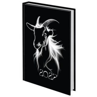 Ежедневник датированный 2027 145х215 мм, А5, STAFF ламинированная обложка, Символ года, 117801