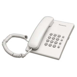 Телефон Panasonic KX-TS2350RUW, белый, повторный набор, тональный/импульсный режим