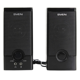 Колонки компьютерные Sven SPS-603, 2.0, 2х3 Вт, дерево, черные, SV-015183
