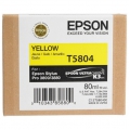 Картридж струйный Epson T5804 желтый (C13T580400)