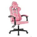 Кресло компьютерное BRABIX Shooter GM-123, 2 подушки, ткань, розовое/серое, 533213