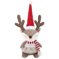 Украшение новогоднее интерьерное 40см Веселый оленёнок, полиэстер, ЗОЛОТАЯ СКАЗКА 592508