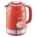 Чайник KITFORT КТ-6791, 1,7л, 2200Вт, закрытый нагревательный элемент, термометр, сталь, красный