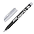 Маркеры для декорирования и рисования ЗОЛОТО и СЕРЕБРО, METALLIC MARKER, линия письма 1-2 мм, BRAUBERG 152655