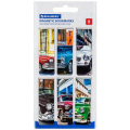 Закладки для книг МАГНИТНЫЕ, RETRO CARS, набор 6 шт., 60x20 мм, BRAUBERG 113158