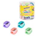 Точилка ЮНЛАНДИЯ COLOR PASTEL, двуцветная, пастельные цвета ассорти, 272505