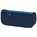 Пенал мягкий BRAUBERG KIDS 2 отделения, полиэстер, Dark blue, 22x10x6 см, 273551