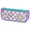 Пенал мягкий BRAUBERG KIDS 2 отделения, полиэстер, Checked flower, 22x10x6 см, 274581