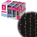 Электрогирлянда-занавес комнатная Штора 3х2 м, 144 LED, холодный белый свет, 220 V, ЗОЛОТАЯ СКАЗКА 591351