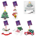 Украшение елочное (1 шт.) Xmas Toys 11х9,5 см, полимерная глина, ассорти 5 дизайнов, ЗОЛОТАЯ СКАЗКА 592412