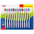 Зубная щетка жесткая WHITENING, КОМПЛЕКТ 12 шт. (10 2 в подарок), LAIMA DENT 609690