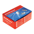 Кнопки канцелярские ERICH KRAUSE металлические, никелированные, 10мм, 50 штук в картонной коробке, 7851